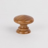 Knob style A 30mm oak lacquered wooden knob